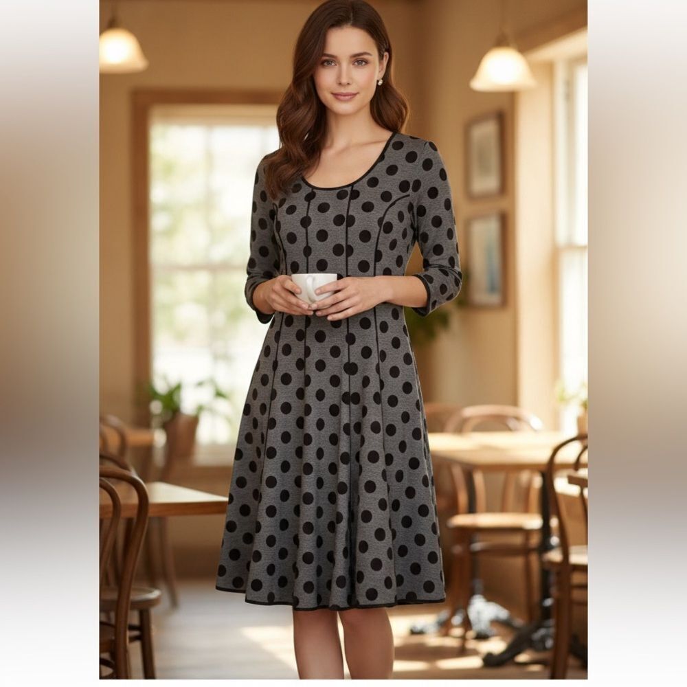Take 50% OFF- Est. 1946 Polka-dot Women's Dress, Size-S